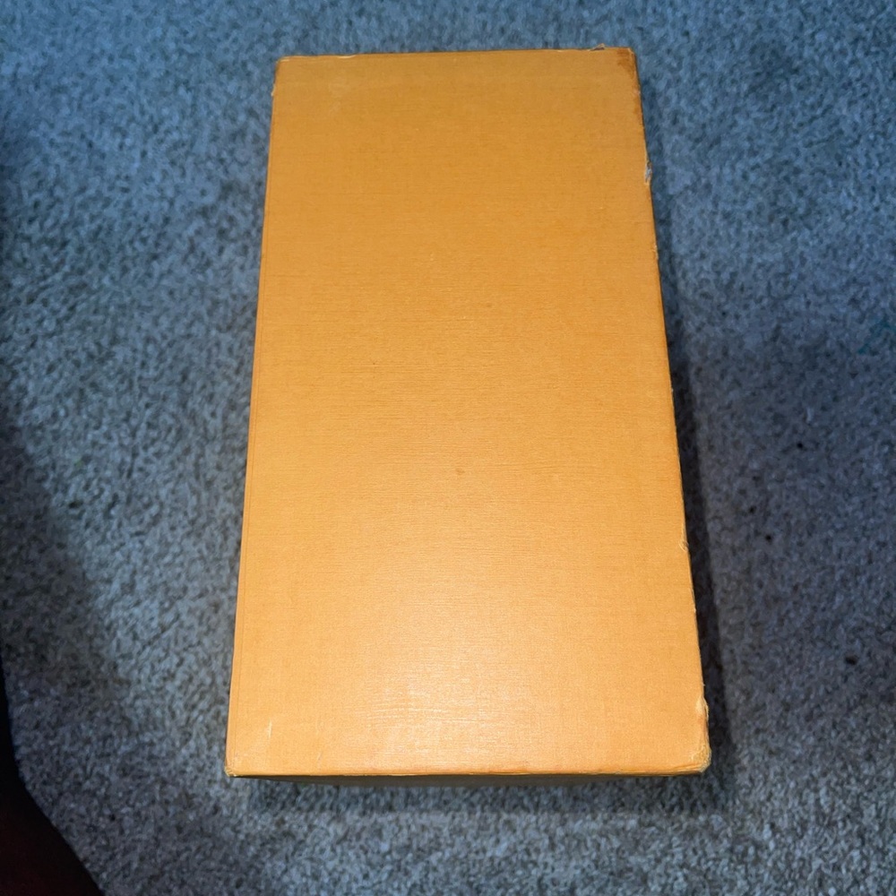 Authentic Louis Vuitton Box with pull tab and booklet USED shoe box purse box